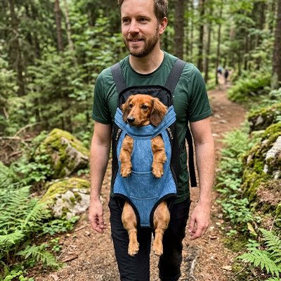 Sac de transport chien forêt