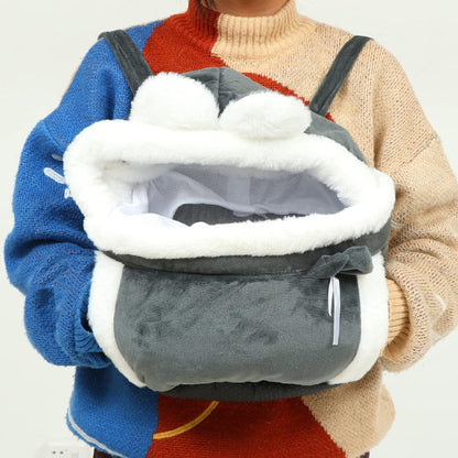 Sac de transport chien gris