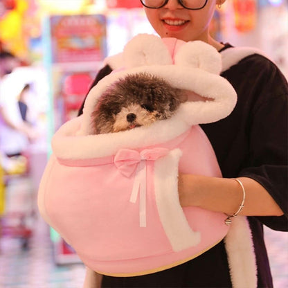 Sac de transport chien rose