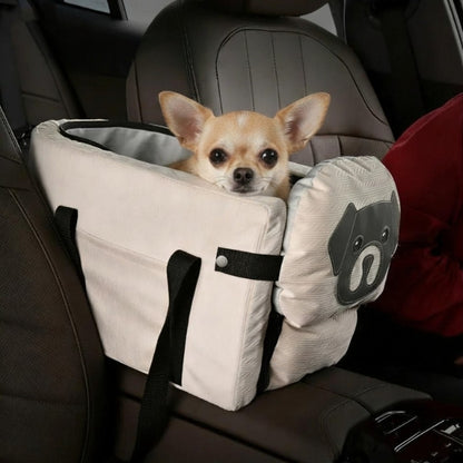 sac de transport pour chien à l'avant