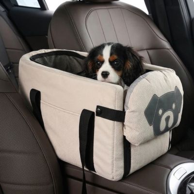 sac de transport pour chien beige