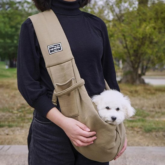 Sac de transport pour chien kaki