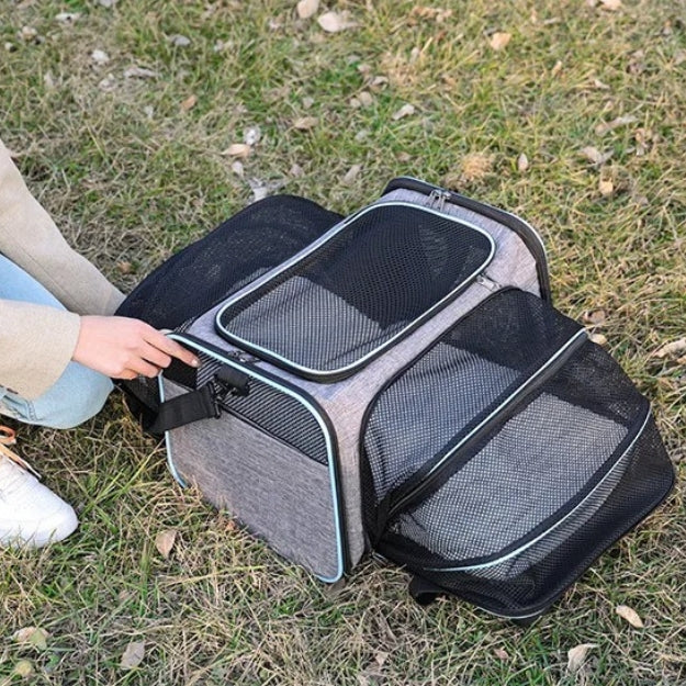 Sac de transport pour chien ouvert