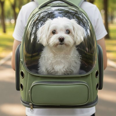 Sac transport chien vert