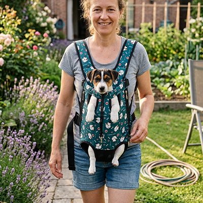 Sac transport chien bleu roi