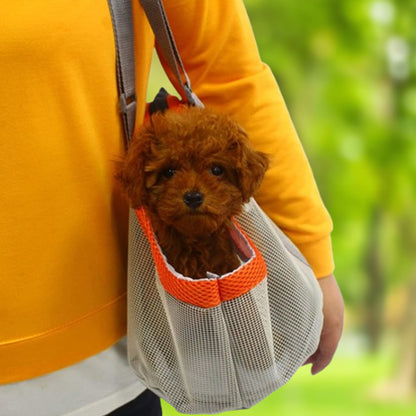sac de transport pour chien orange aéré