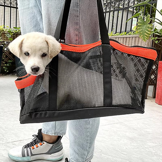 sac de transport pour chien rouge
